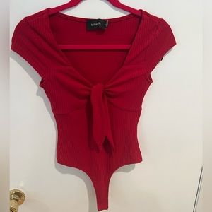 MINKPINK Red BodySuit